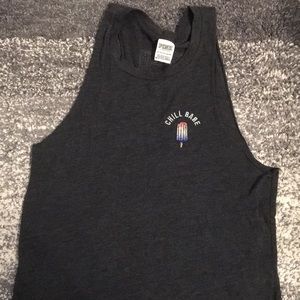 Victoria’s Secret Pink “Chill babe” muscle tee
